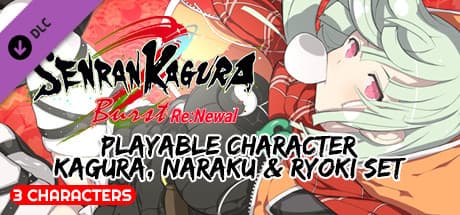 SENRAN KAGURA Burst Re:Newal - Playable Character Kagura, Naraku &amp; Ryoki Set